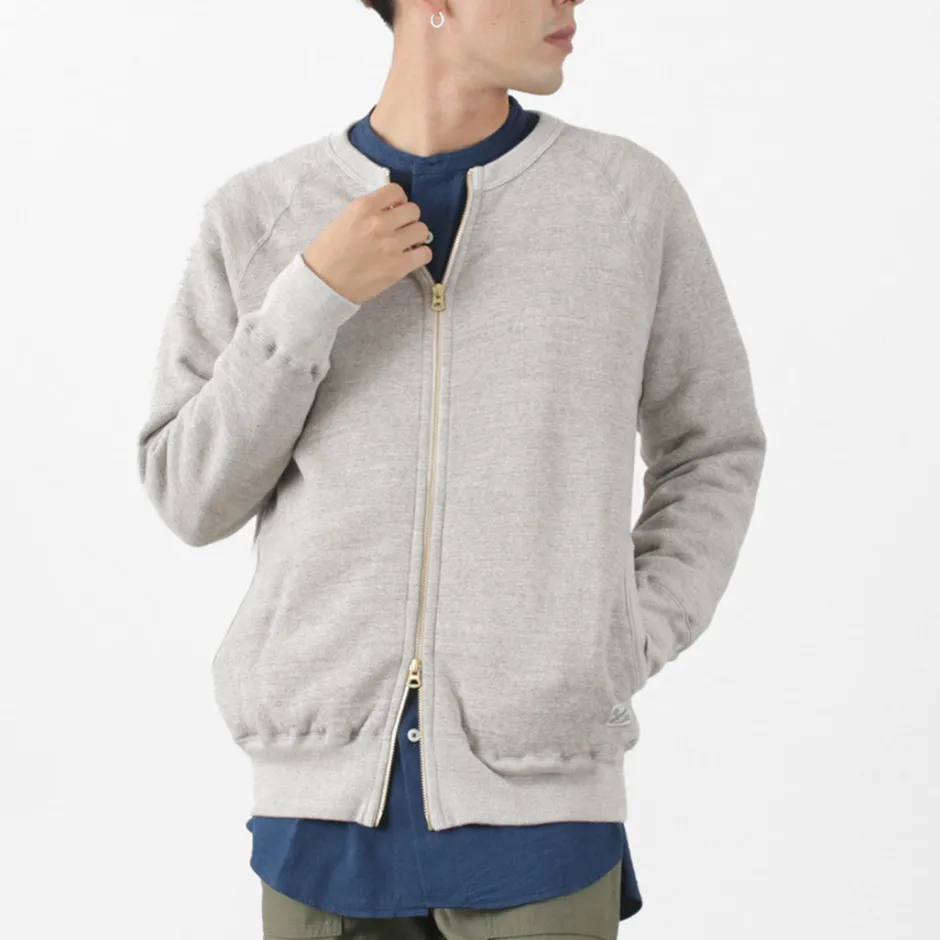 Cardigans^KEPANI / Crew Neck Full Zip Sweat Jacket