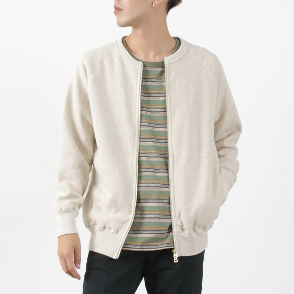 Cardigans^KEPANI / Crew Neck Full Zip Sweat Jacket