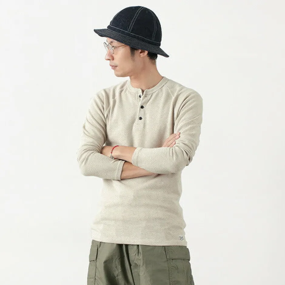 T-Shirts^KEPANI / Henley neck long sleeve tee