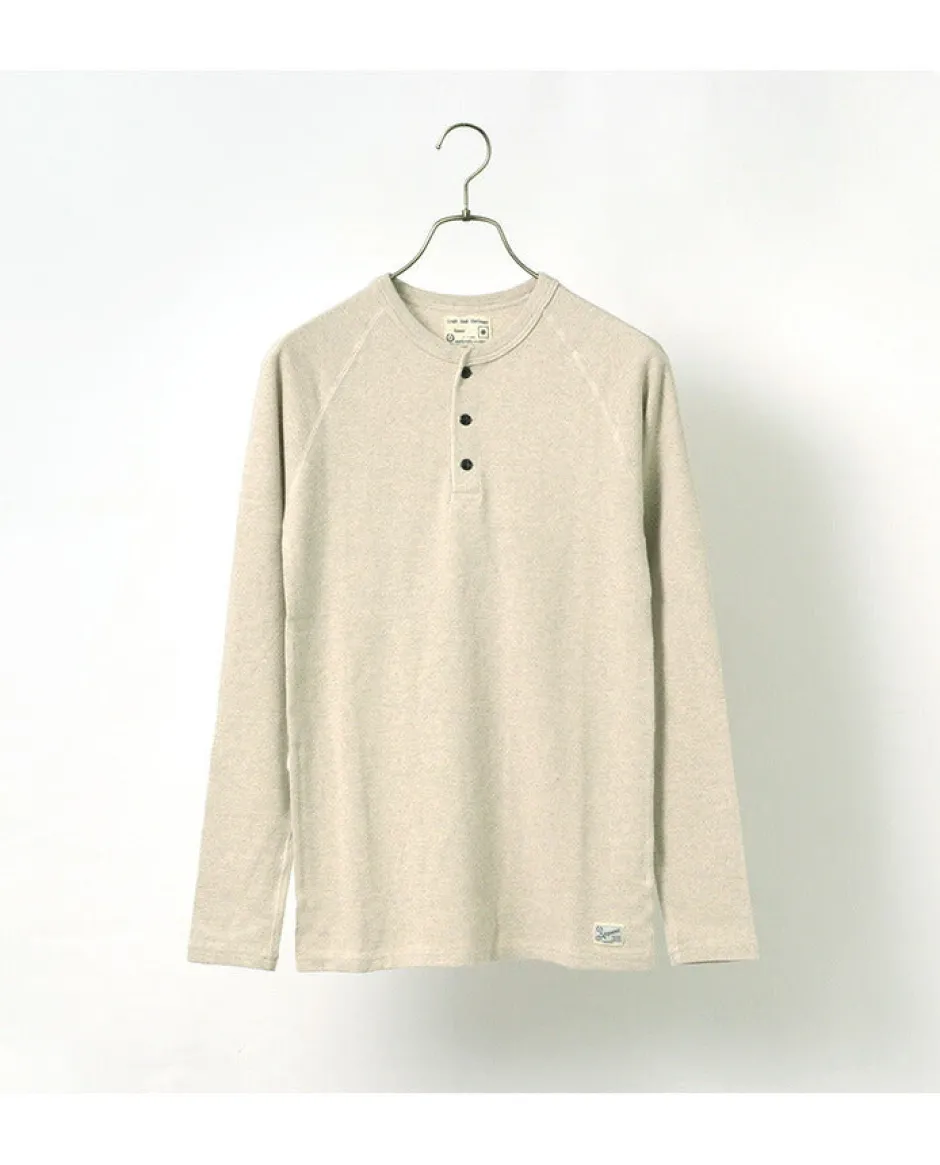 T-Shirts^KEPANI / Henley neck long sleeve tee