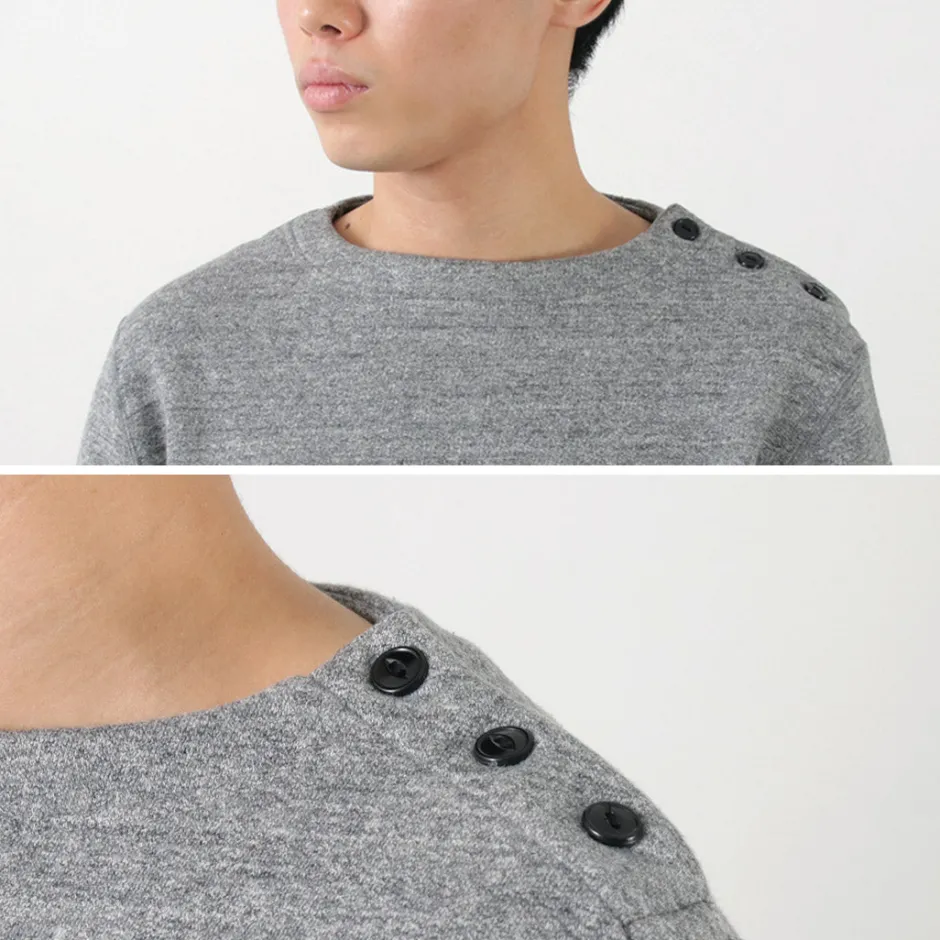 Sweatshirts^KEPANI / Raffy brushed lining Boat Neck Sweatshirt Basque Shirt