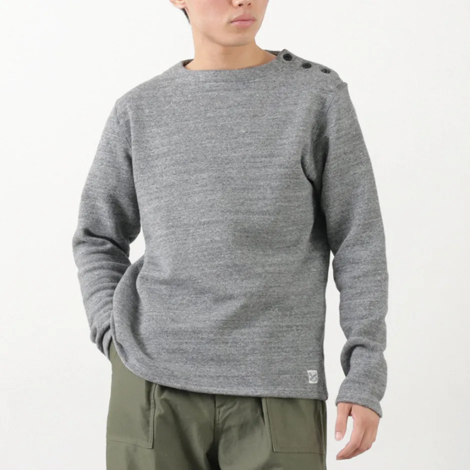 Sweatshirts^KEPANI / Raffy brushed lining Boat Neck Sweatshirt Basque Shirt