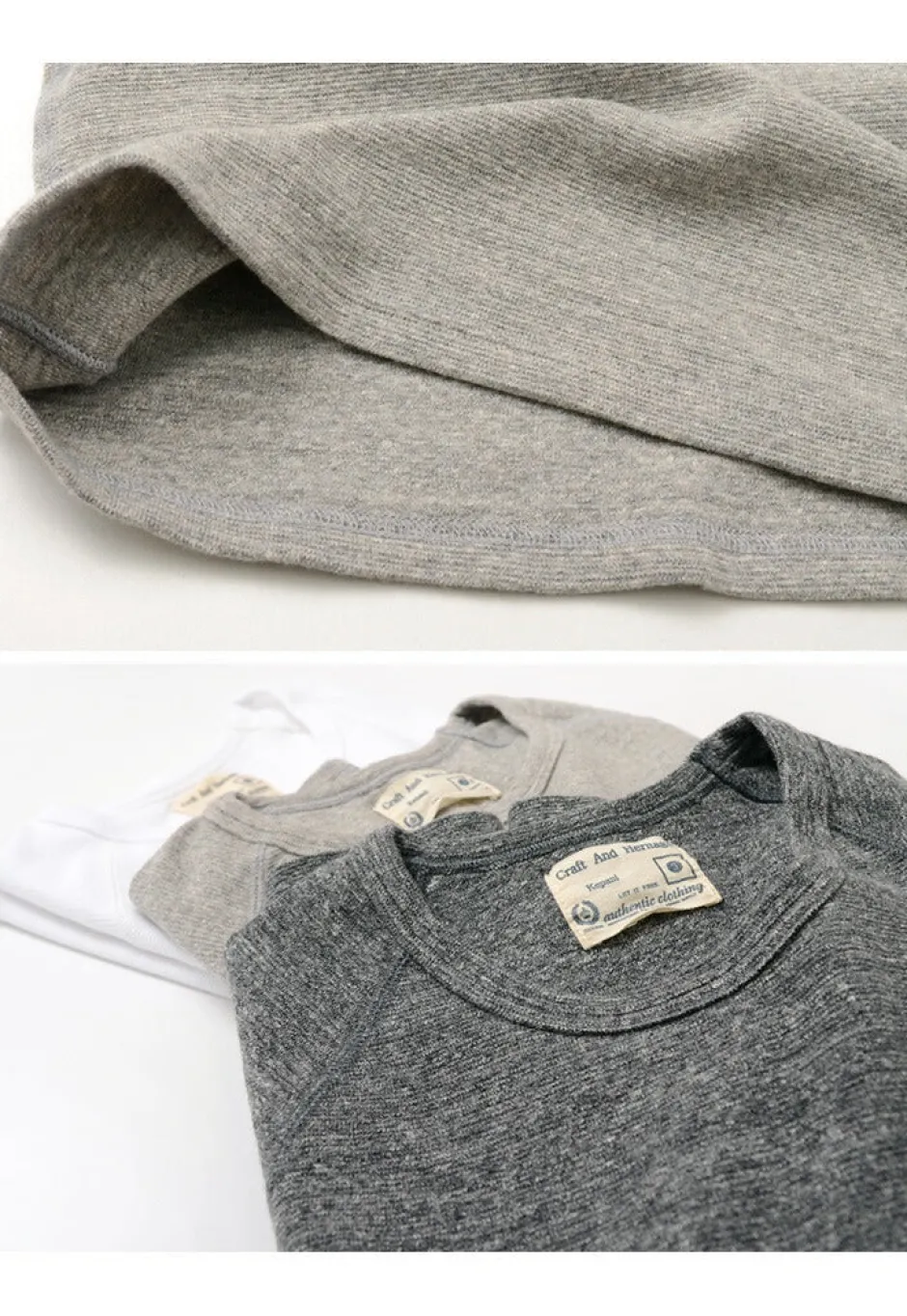 T-Shirts^KEPANI / Raffy Spun Milled 7/10 Sleeve T-Shirt