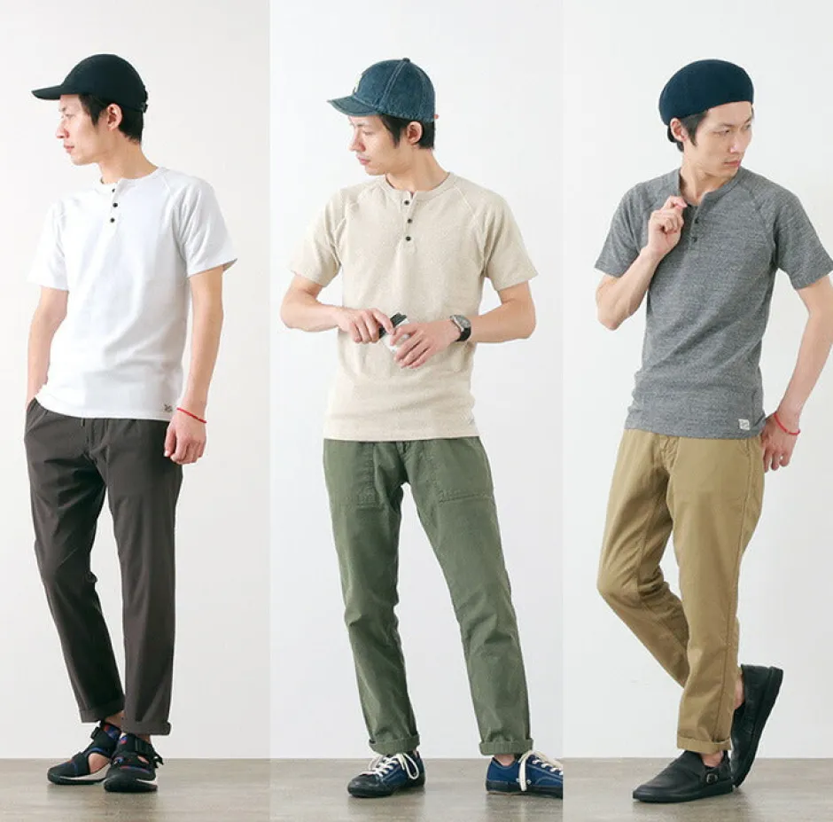 T-Shirts^KEPANI / Raffy Spun Milled Henry Neck T-Shirt