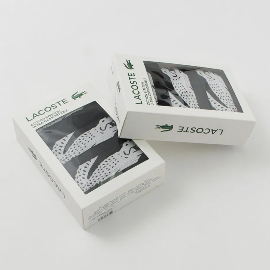 Underwear^LACOSTE / Croc Print 3 Pack Boxer Pants black