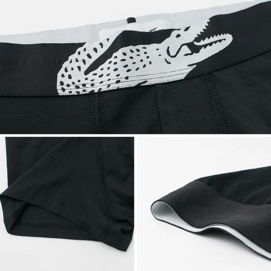 Underwear^LACOSTE / Croc Print 3 Pack Boxer Pants black
