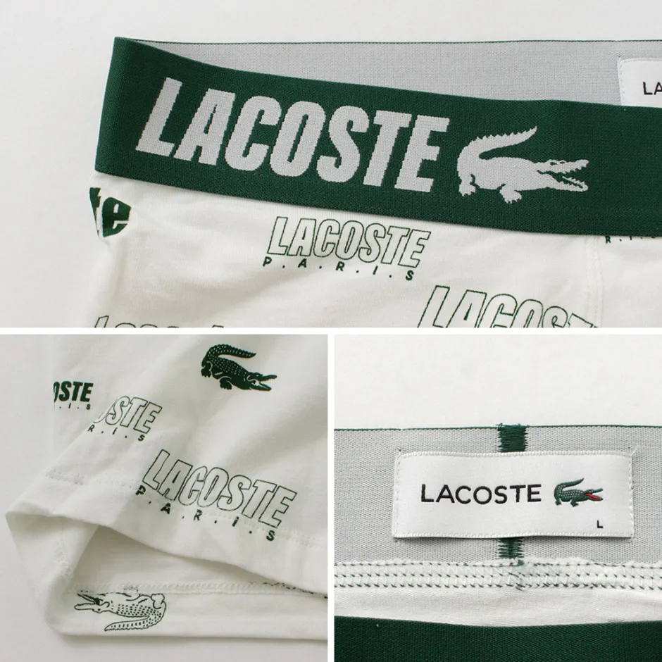 Underwear^LACOSTE / Logo design 3-pack boxer shorts