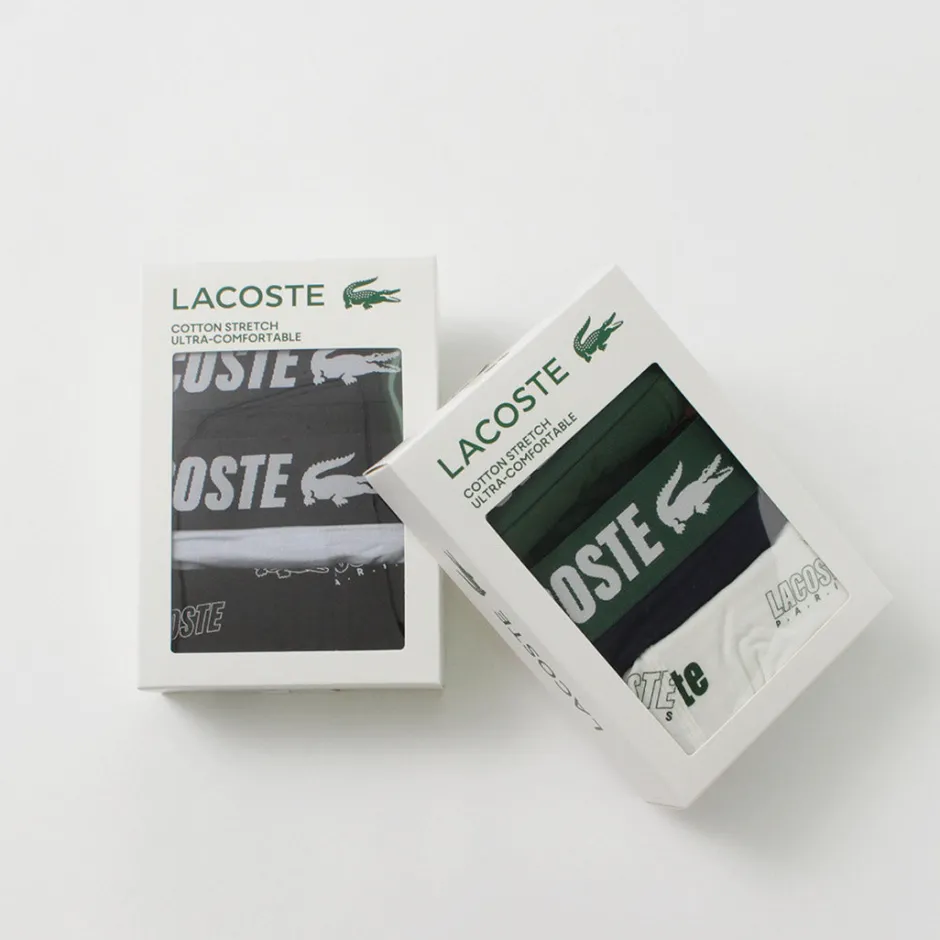 Underwear^LACOSTE / Logo design 3-pack boxer shorts