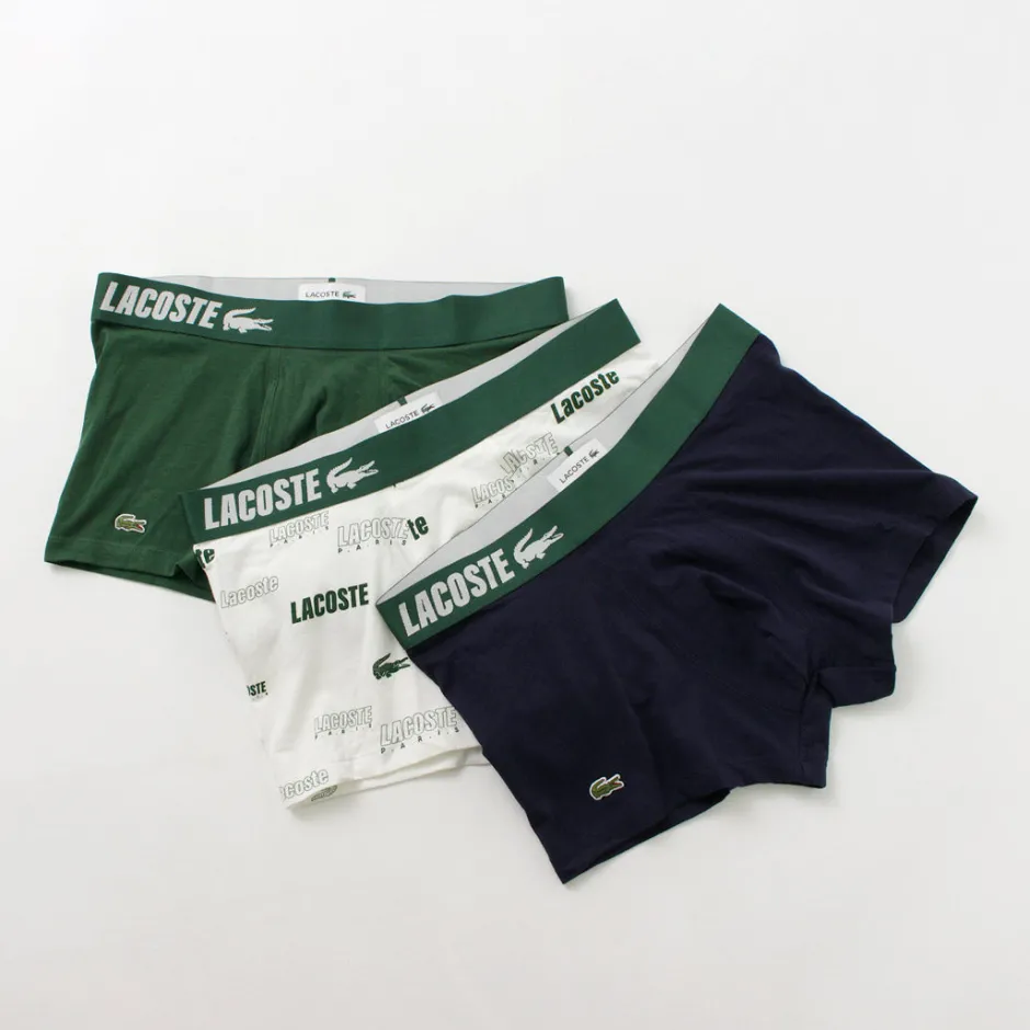 Underwear^LACOSTE / Logo design 3-pack boxer shorts