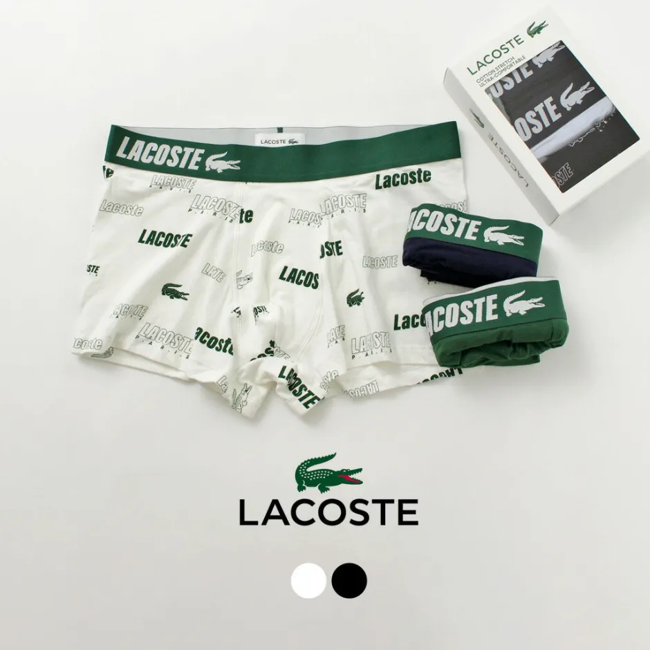 Underwear^LACOSTE / Logo design 3-pack boxer shorts