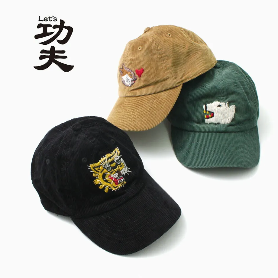Hats^LET’S 功夫 / Corduroy kung fu cap