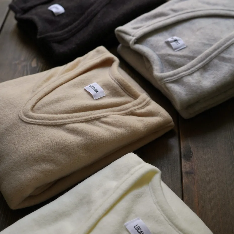 T-Shirts^LOCALINA MERIYASU / U-Neck Cashmere Blend Long Sleeve Inner