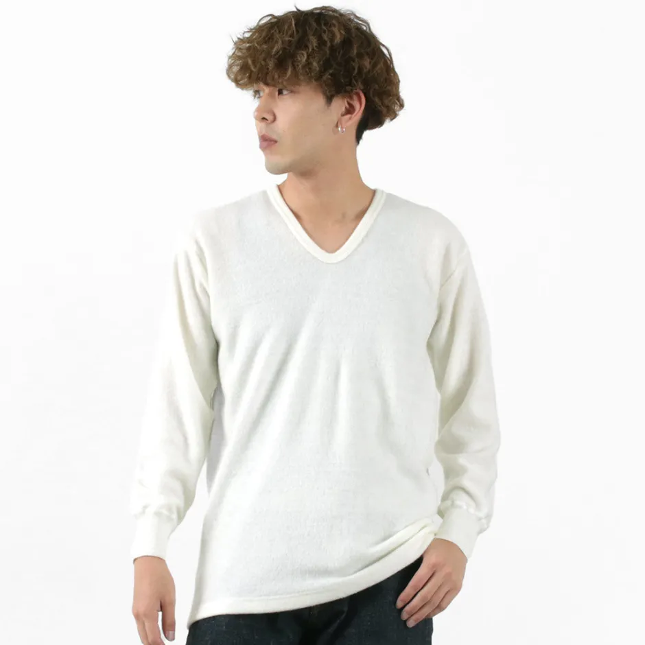 T-Shirts^LOCALINA MERIYASU / U-Neck Cashmere Blend Long Sleeve Inner