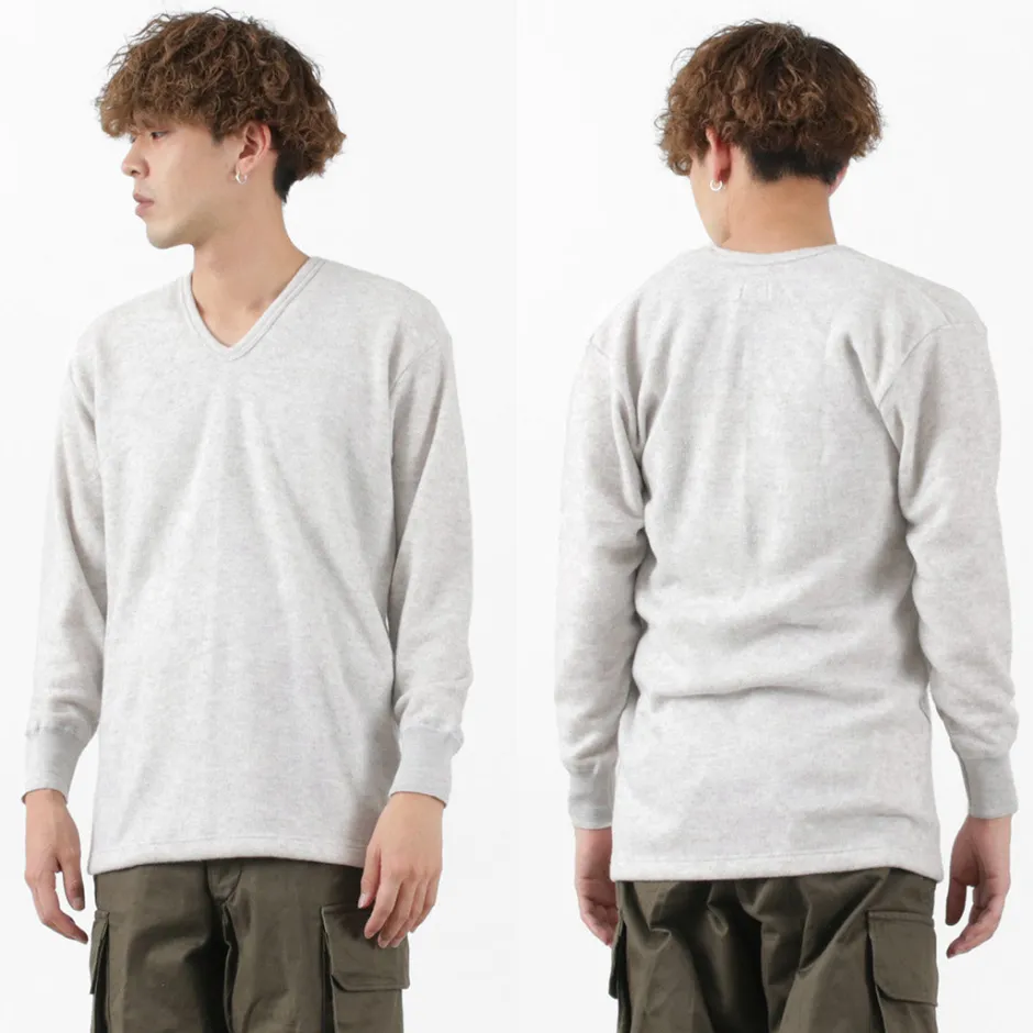 T-Shirts^LOCALINA MERIYASU / U-Neck Cashmere Blend Long Sleeve Inner