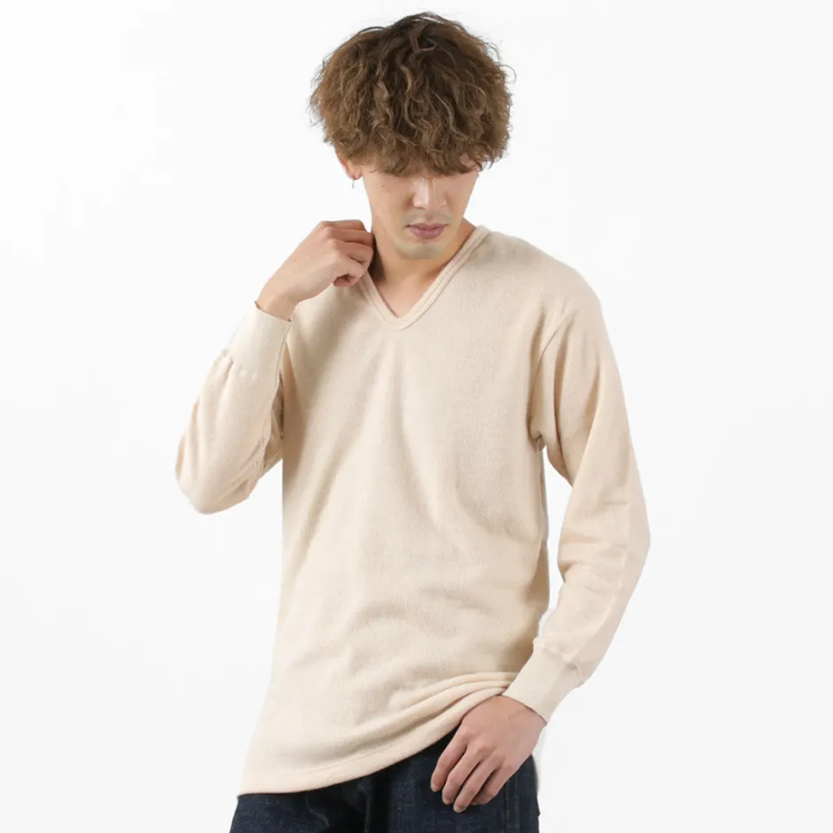 T-Shirts^LOCALINA MERIYASU / U-Neck Cashmere Blend Long Sleeve Inner