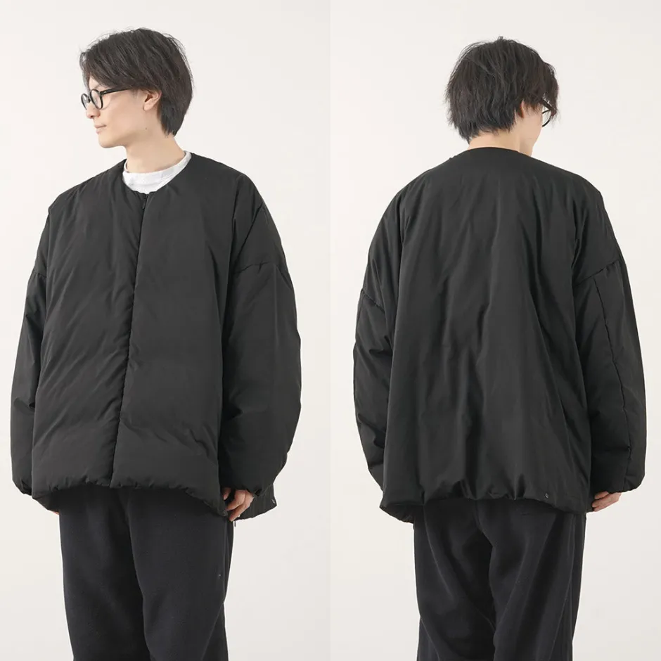 Down Wear^MIFFEW / Collarless Over Down Jacket black