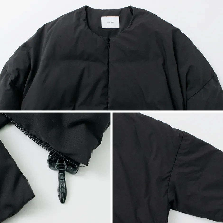 Down Wear^MIFFEW / Collarless Over Down Jacket black