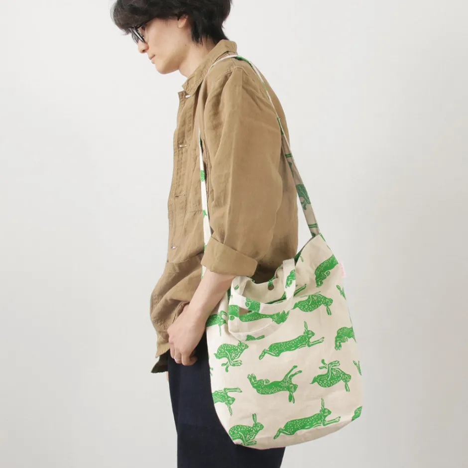 Tote Bags | Shoulder Bags^MIKAMI / Cotton twill sling tote bag