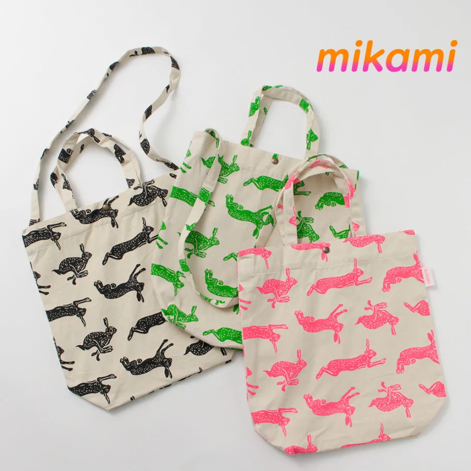 Tote Bags | Shoulder Bags^MIKAMI / Cotton twill sling tote bag