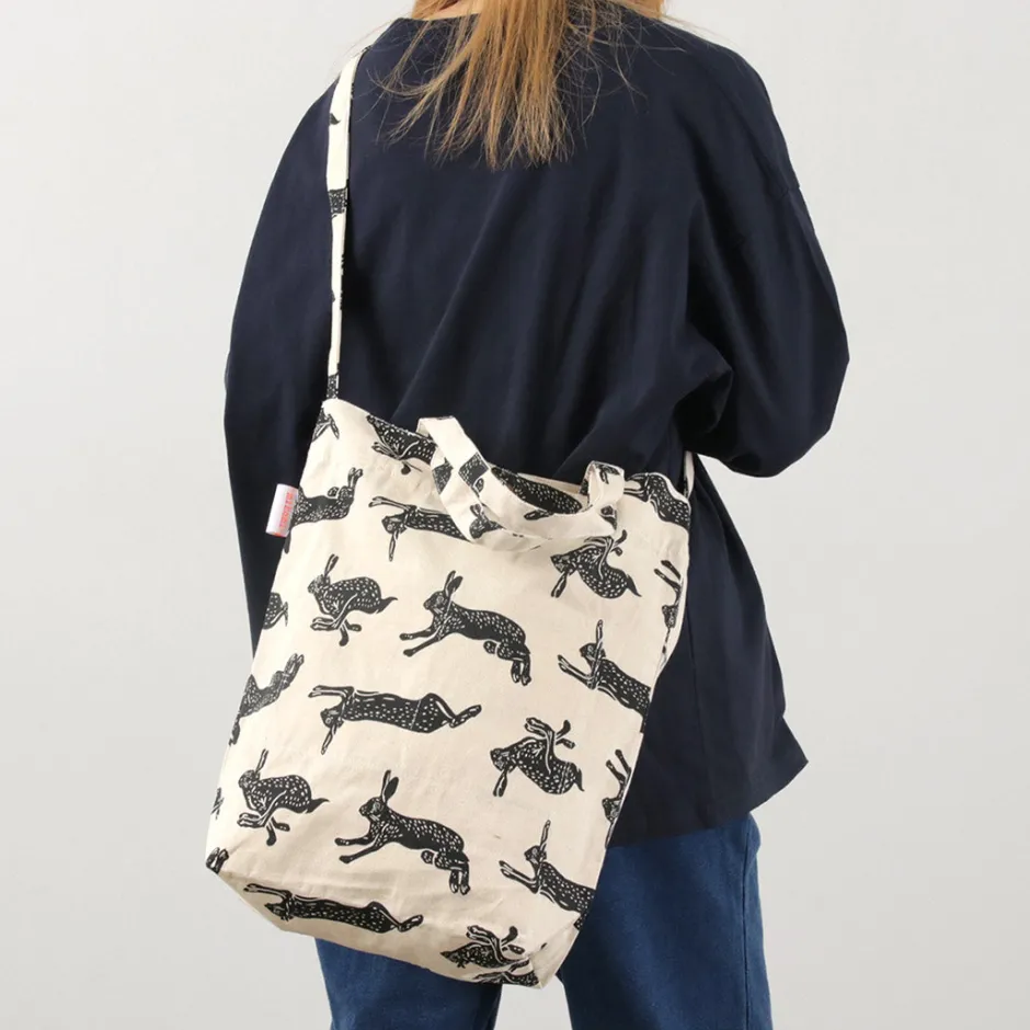 Tote Bags | Shoulder Bags^MIKAMI / Cotton twill sling tote bag