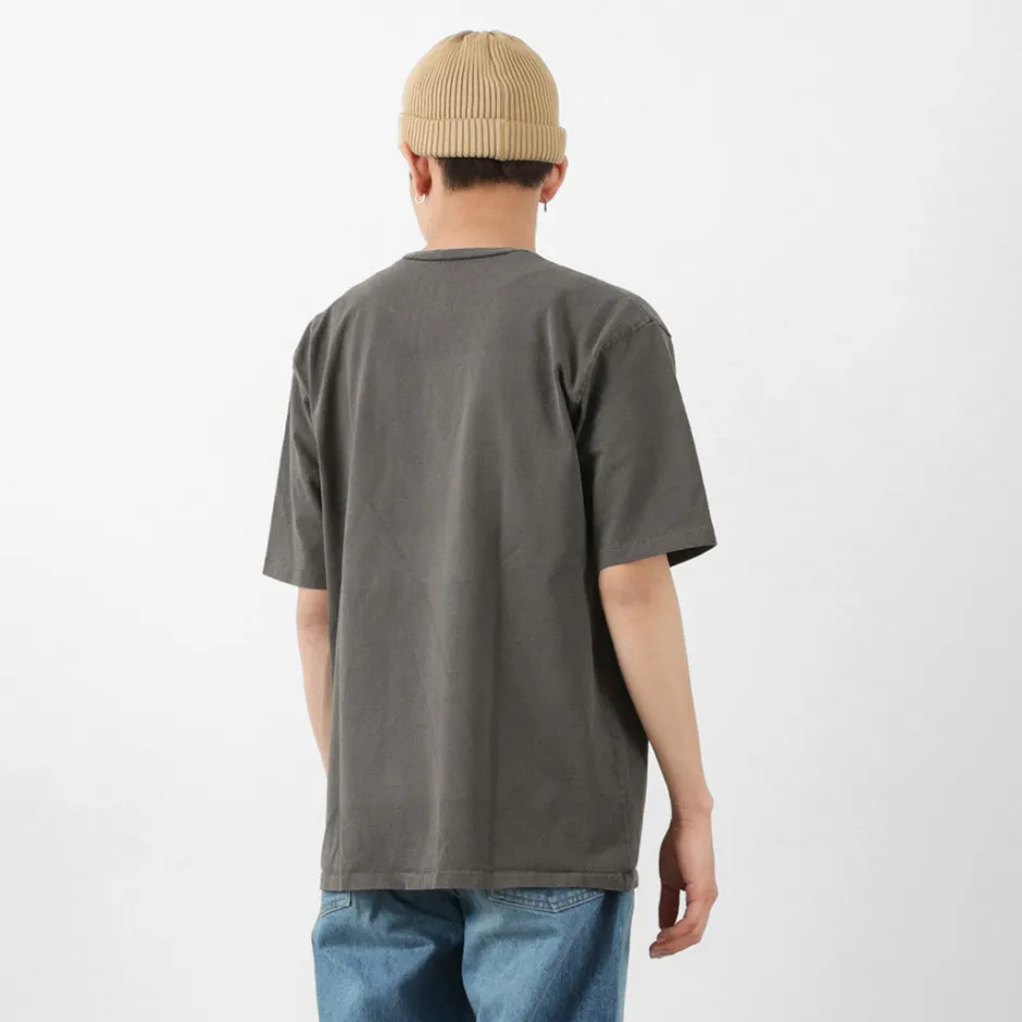T-Shirts^MIXTA / Basic crew print T-shirt (dog park) black