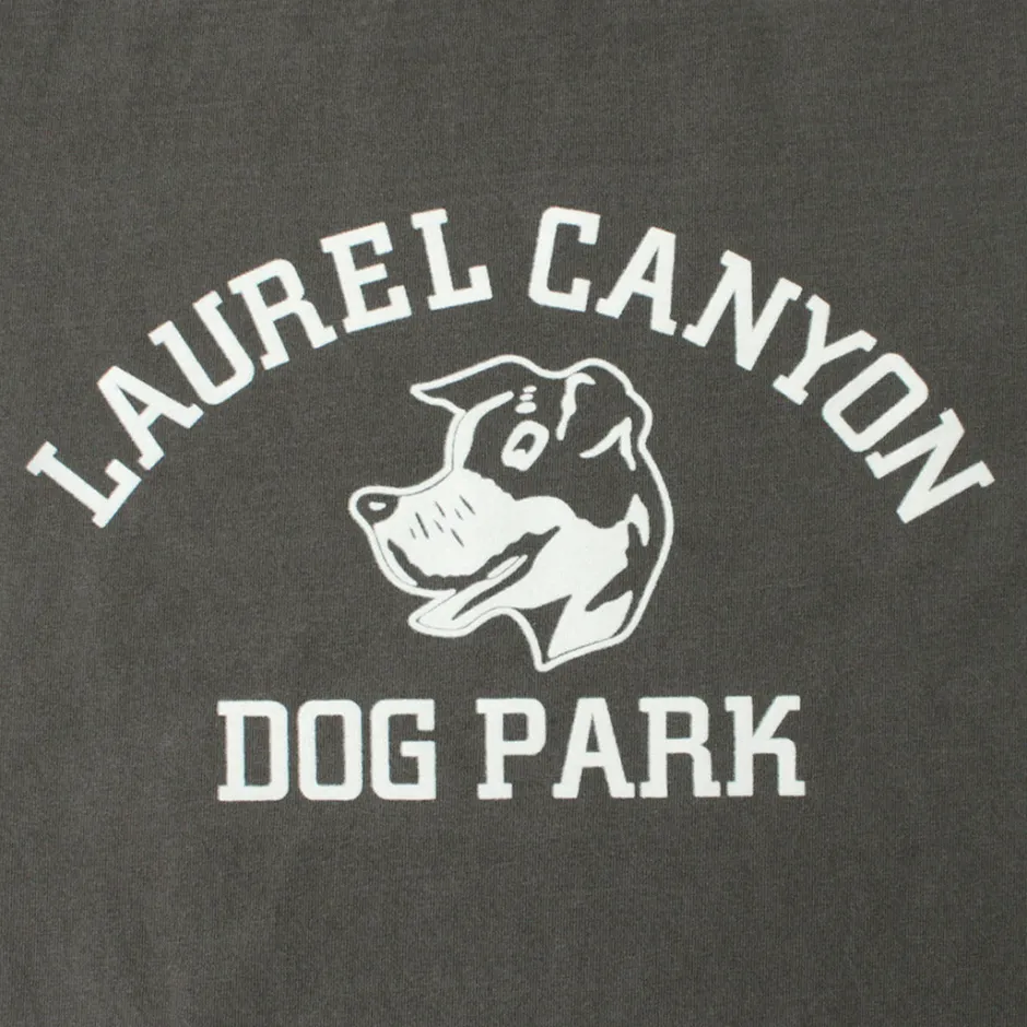 T-Shirts^MIXTA / Basic crew print T-shirt (dog park) black