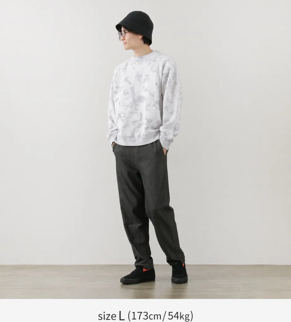 Sweatshirts^MOC T / Garment Dyed Loopwheel Crew Neck Pullover white