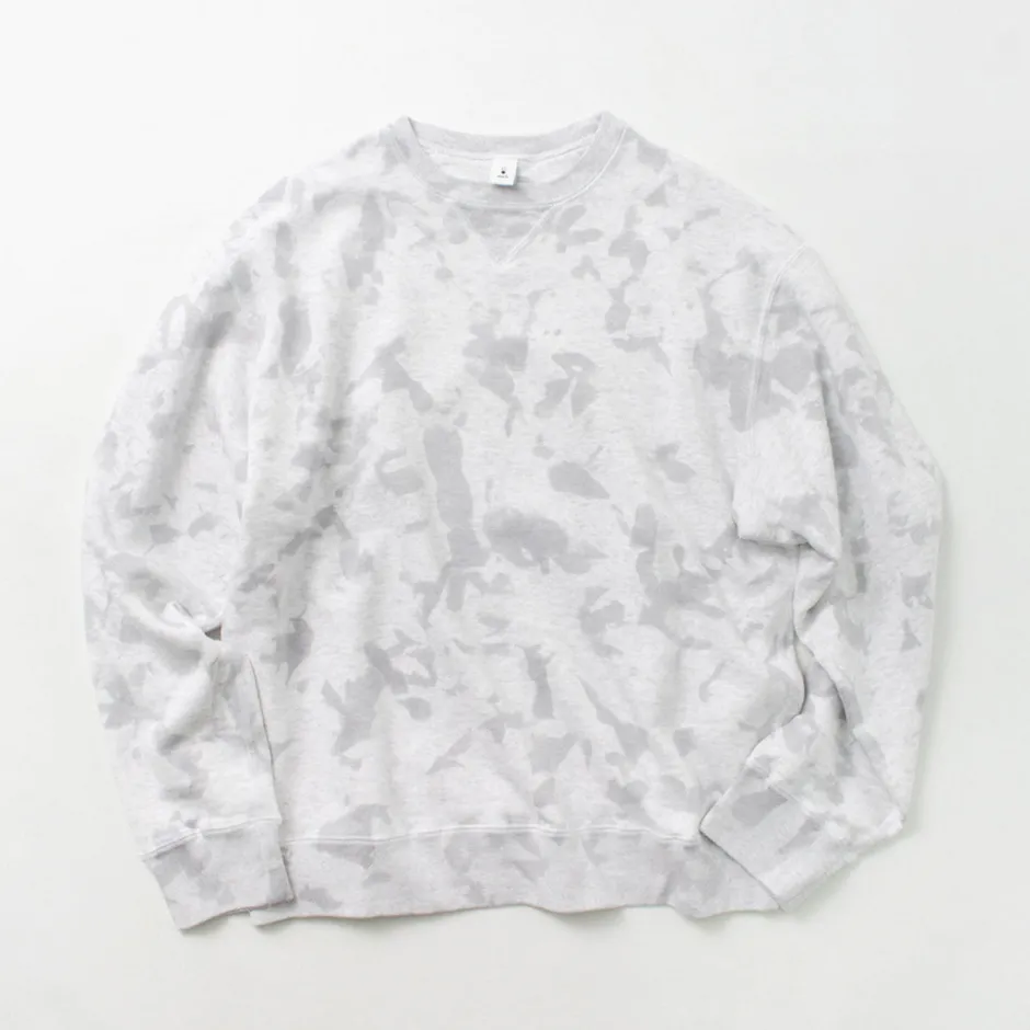Sweatshirts^MOC T / Garment Dyed Loopwheel Crew Neck Pullover white