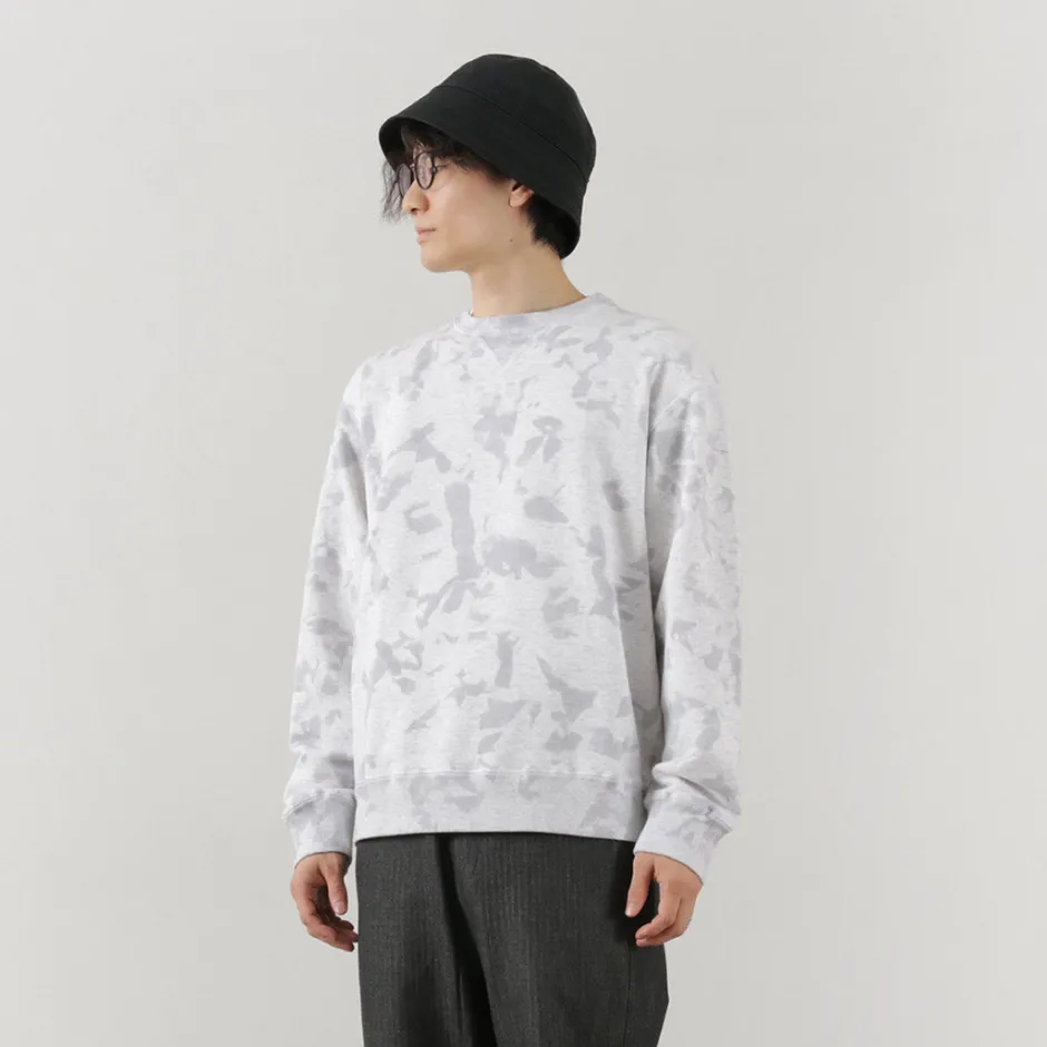 Sweatshirts^MOC T / Garment Dyed Loopwheel Crew Neck Pullover white