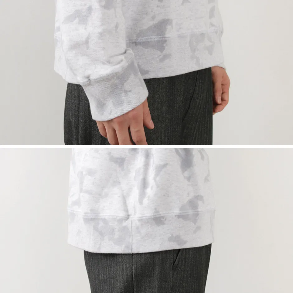 Sweatshirts^MOC T / Garment Dyed Loopwheel Crew Neck Pullover white