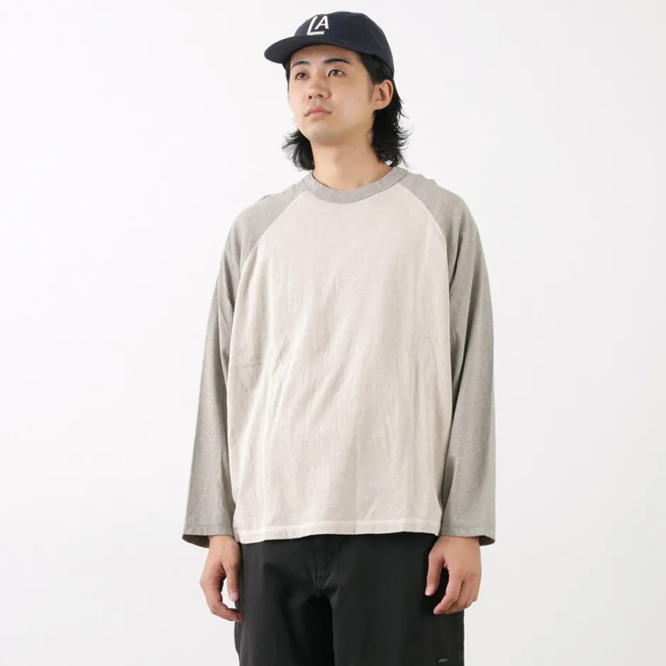 T-Shirts^MOC T / Overdyed Baseball Long Sleeve Big Tee