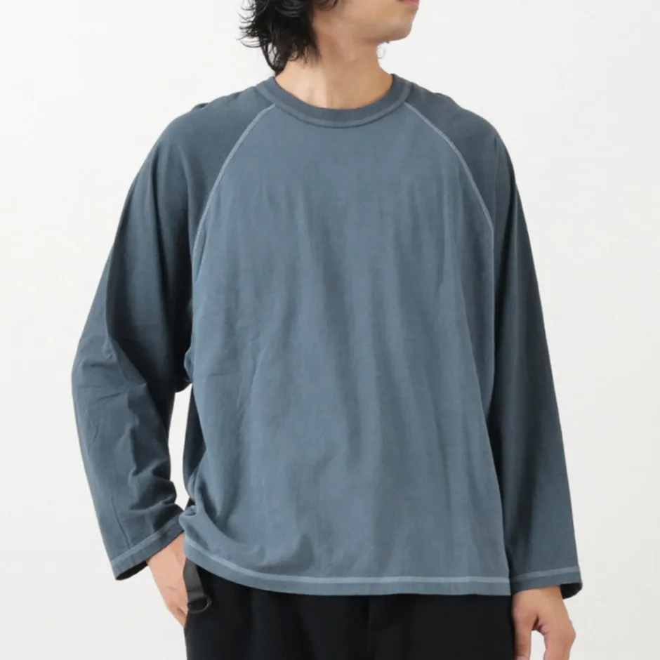 T-Shirts^MOC T / Overdyed Baseball Long Sleeve Big Tee