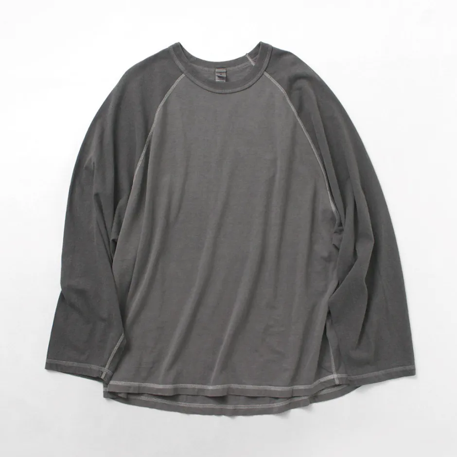 T-Shirts^MOC T / Overdyed Baseball Long Sleeve Big Tee