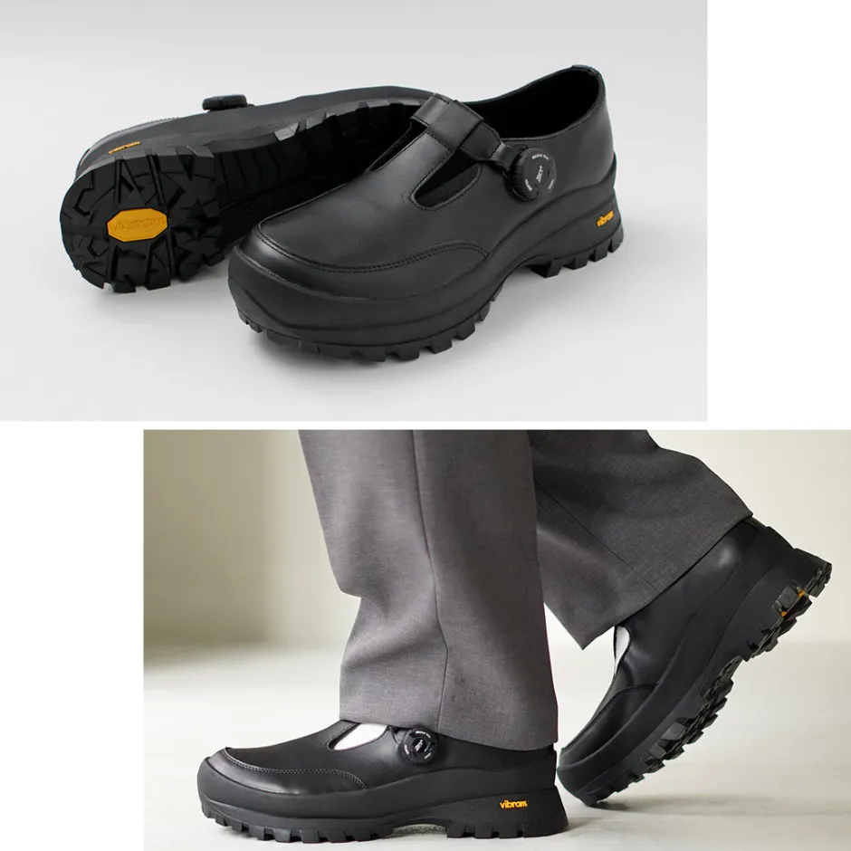 Leather Shoes & Boots^MOLLE SHOES / Free Rock T-Strap Leather Shoes black