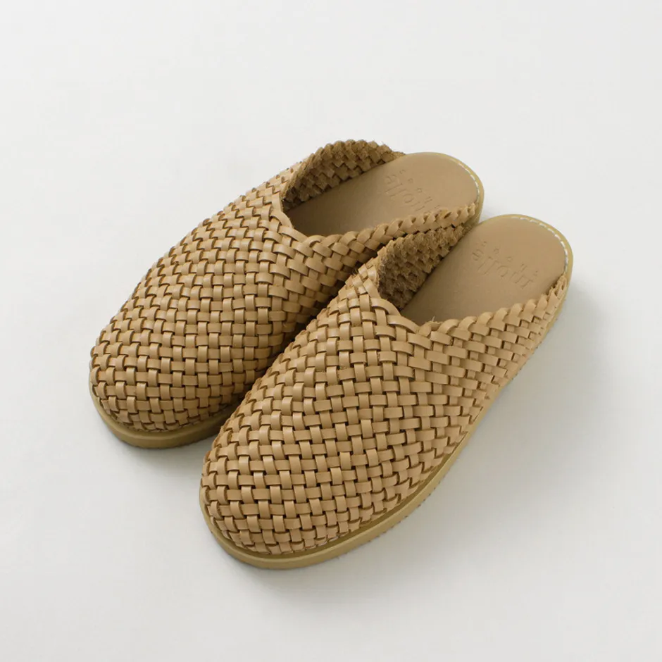 Sandals^MOLLE SHOES / Woven Leather Crog Sandals