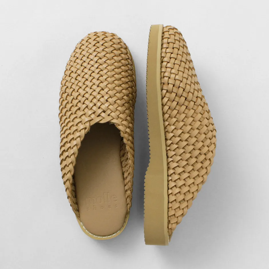 Sandals^MOLLE SHOES / Woven Leather Crog Sandals