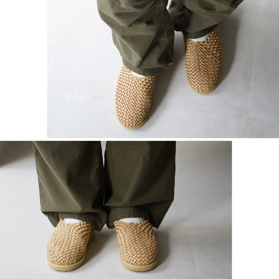 Sandals^MOLLE SHOES / Woven Leather Crog Sandals