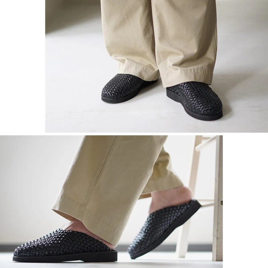 Sandals^MOLLE SHOES / Woven Leather Crog Sandals
