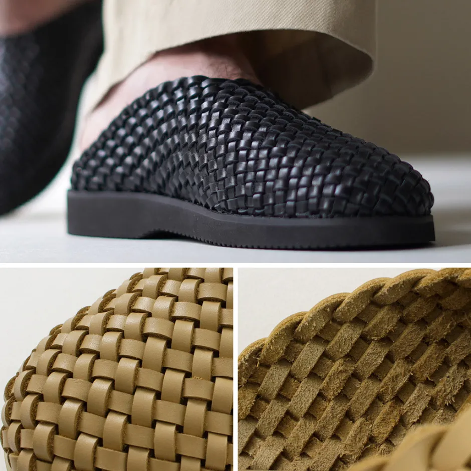 Sandals^MOLLE SHOES / Woven Leather Crog Sandals