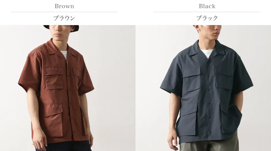 Shirts^NANGA / Dot Air Utility pocket Short Sleeve Shirt