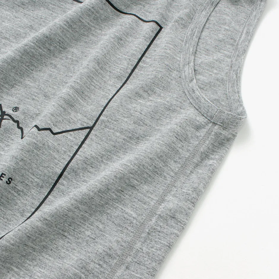 T-Shirts^NANGA / Dry mix frame logo tank top T-shirt