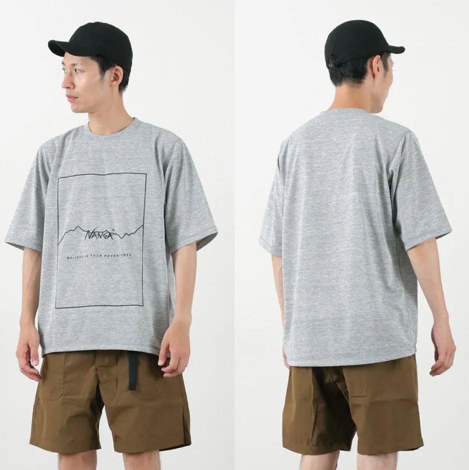 T-Shirts^NANGA / Dry Mix Frame Logo Tee
