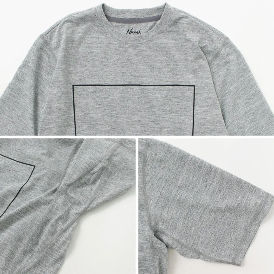 T-Shirts^NANGA / Dry Mix Frame Logo Tee