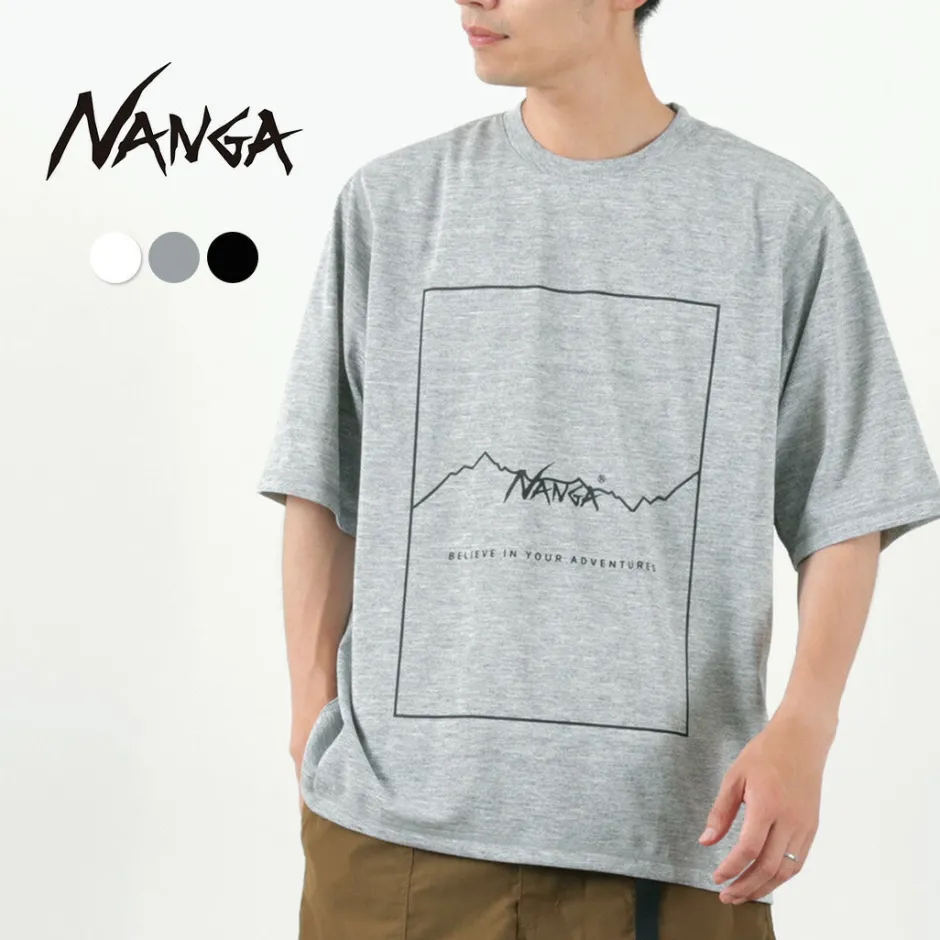 T-Shirts^NANGA / Dry Mix Frame Logo Tee