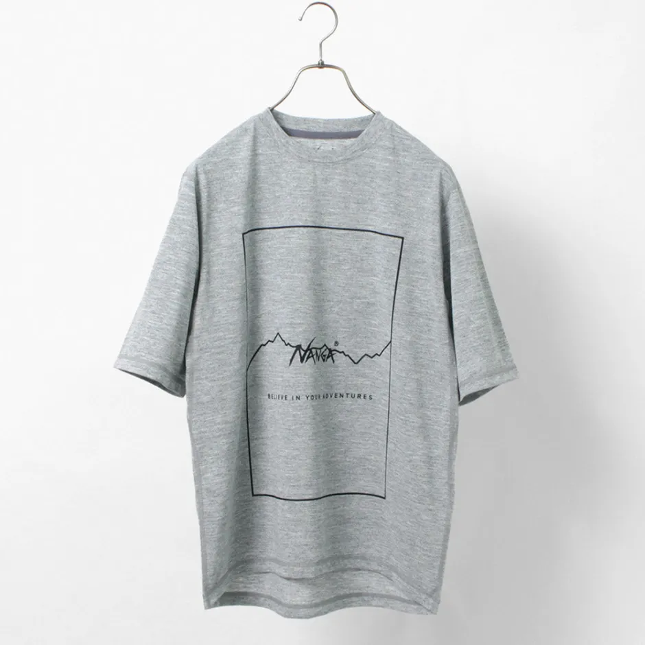 T-Shirts^NANGA / Dry Mix Frame Logo Tee