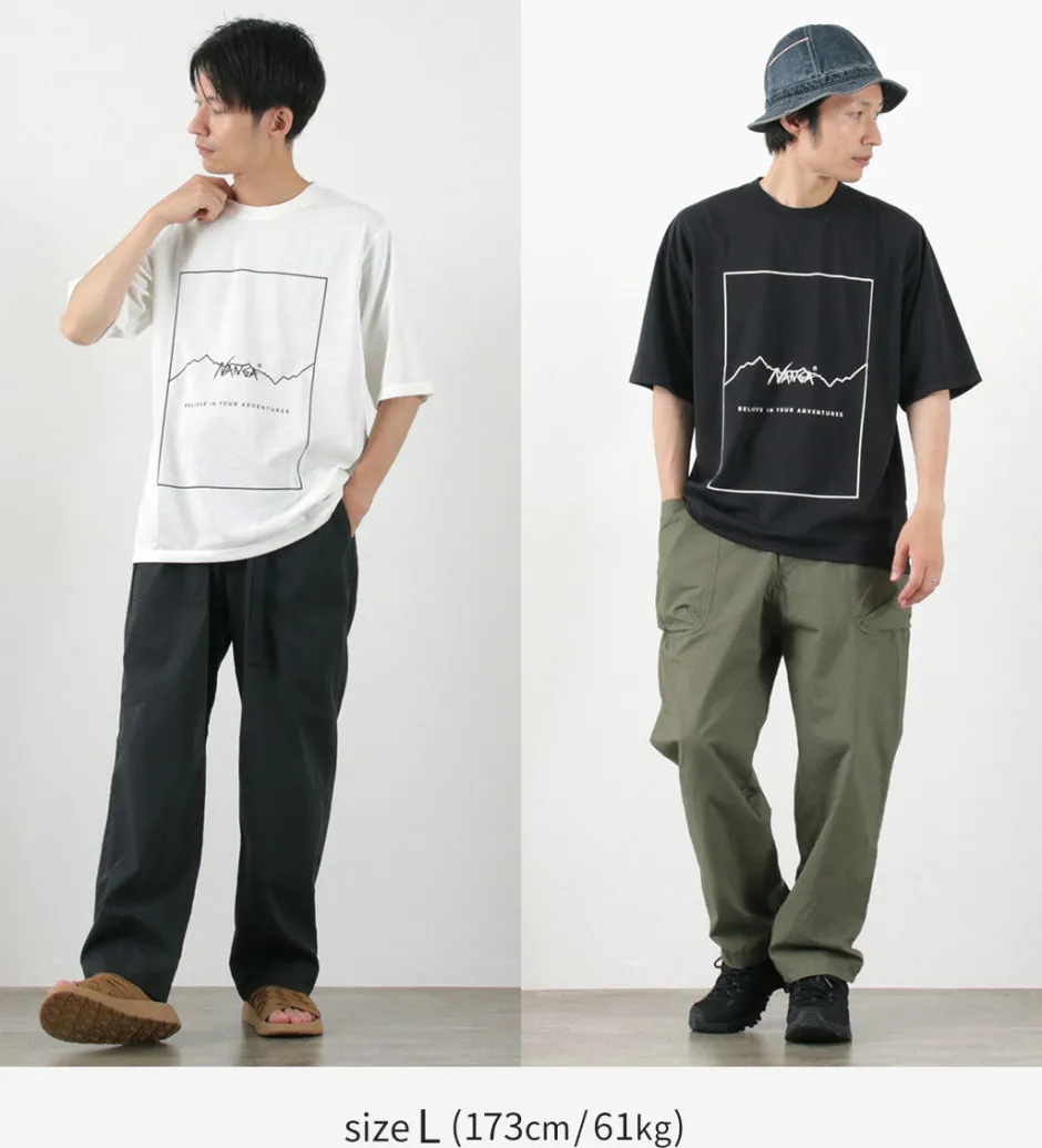 T-Shirts^NANGA / Dry Mix Frame Logo Tee