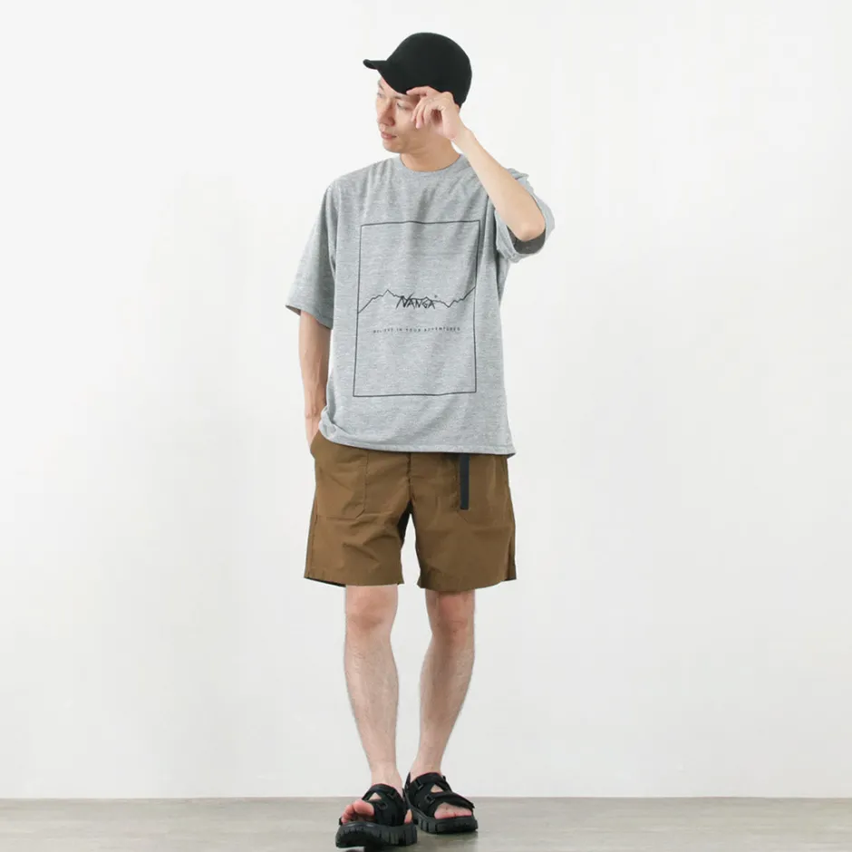 T-Shirts^NANGA / Dry Mix Frame Logo Tee