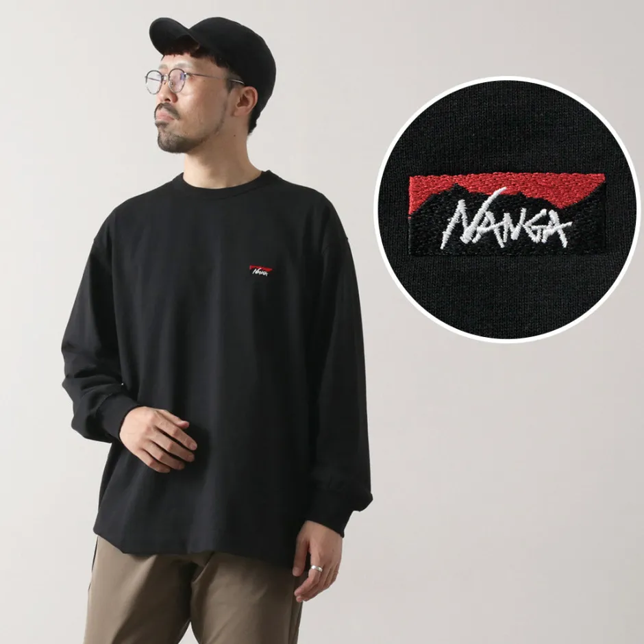 T-Shirts^NANGA / Eco Hybrid Box Logo Embroidery Long Sleeve T-Shirt