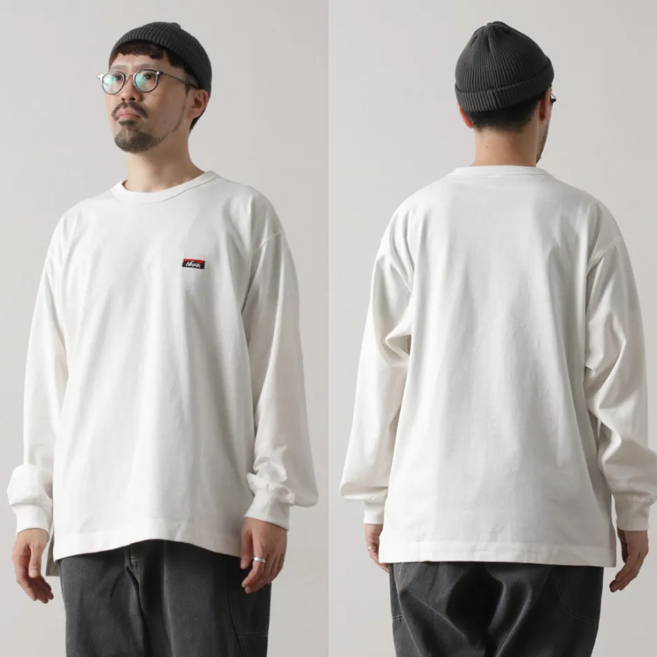 T-Shirts^NANGA / Eco Hybrid Box Logo Embroidery Long Sleeve T-Shirt