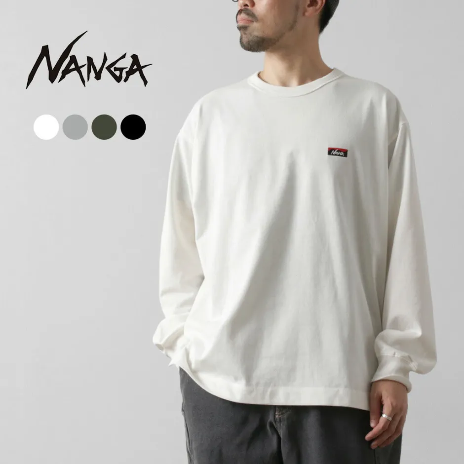 T-Shirts^NANGA / Eco Hybrid Box Logo Embroidery Long Sleeve T-Shirt